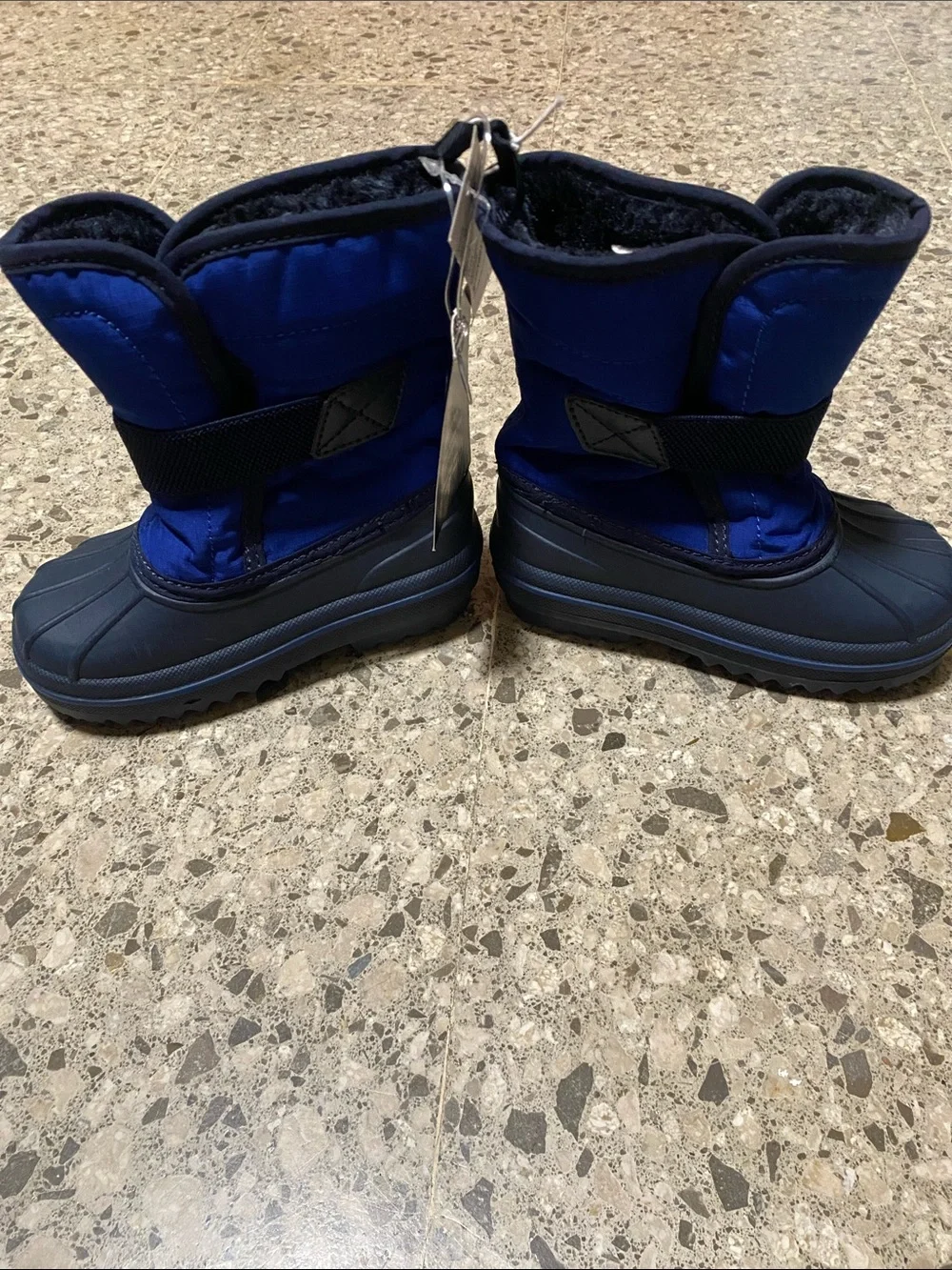 Kids Waterproof Winter Snow Boots in Royal Blue Size 7